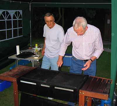 Cleaning up the BBQ Grills 4115