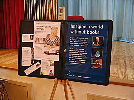 Talking Books for the Blind display